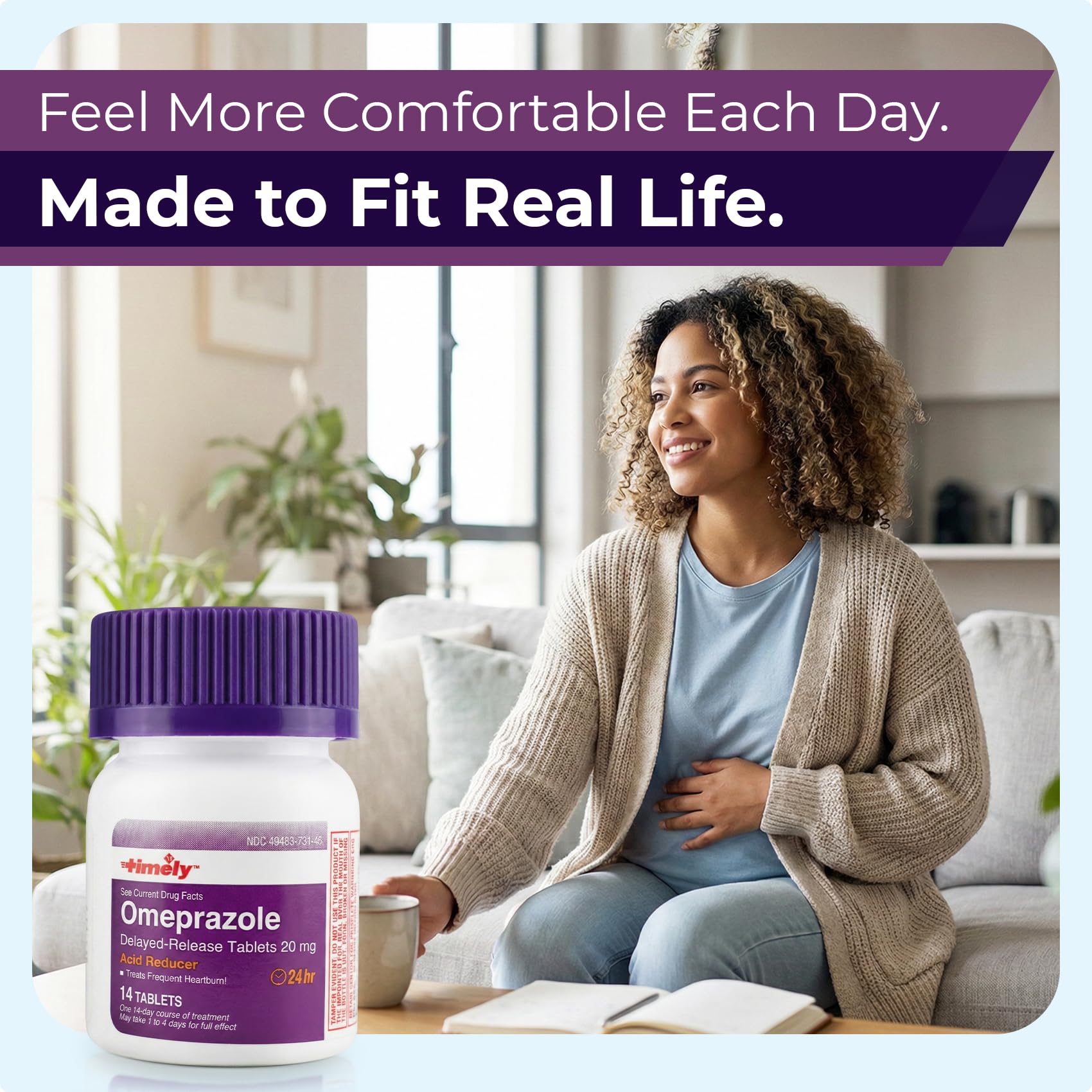 TIME-CAP LABS Omeprazol, kit de viaje compacto para llevar contigo