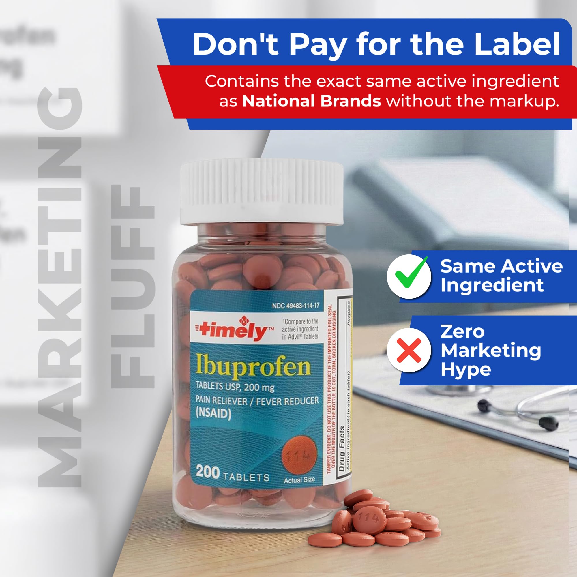 TIME-CAP LABS tabletas 200 mg recubiertas, detalle de recubrimiento suave