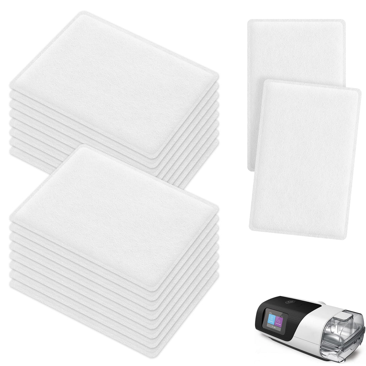 Timok Filtro CPAP AirSense 11, 40 piezas, compatibilidad confiable para tu equipo.