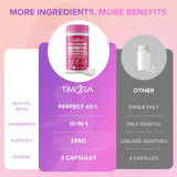TIMORA Gestión del ciclo ovárico, cápsulas para apoyo hormonal diario.