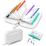Timueetech A7 organizador pastillas impermeable, vista panorámica para viaje