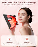 Máscara tinkoola con luz infrarroja cercana para uso facial en casa.