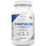 Tinnitus 911 frasco mostrando la botella para calma del zumbido