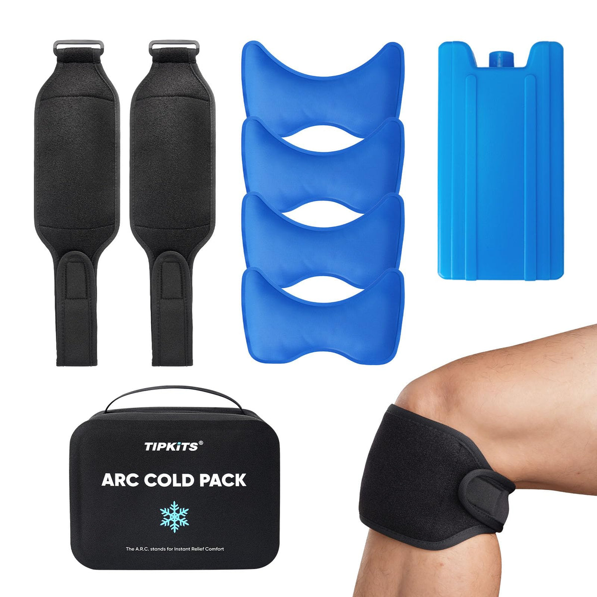 TIPKITS bloque de hielo de alta densidad para enfriamiento prolongado en sesiones post-entrenamiento