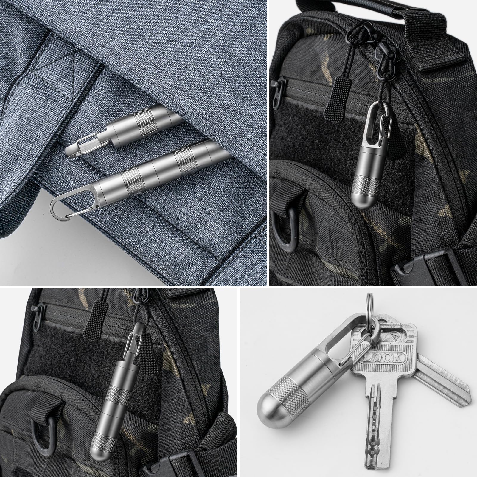 TISUR clip-enganche porta-pastillas: accesorio práctico para cinturón y bolso.