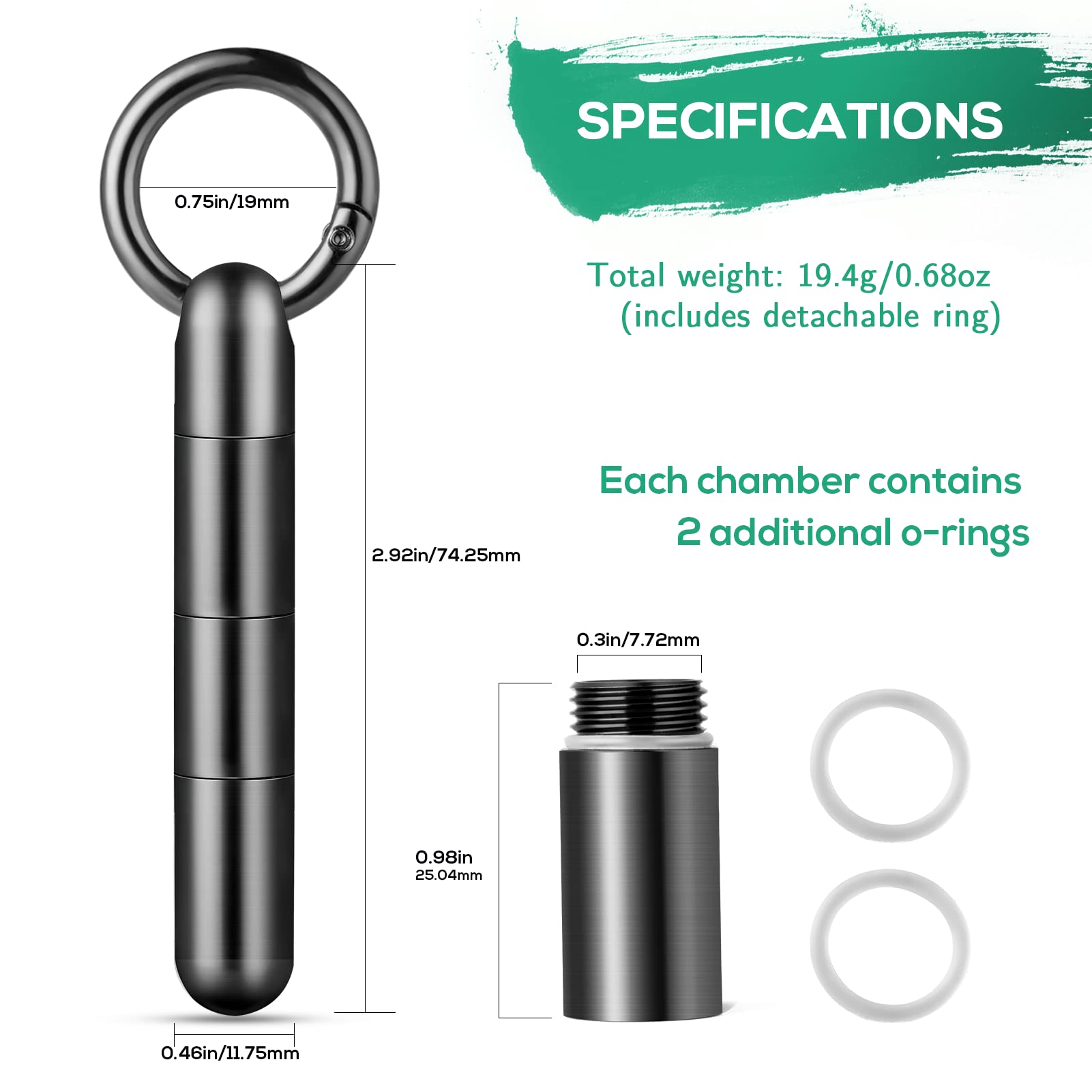 TISUR estuche para pastillas impermeable, protege de la humedad.