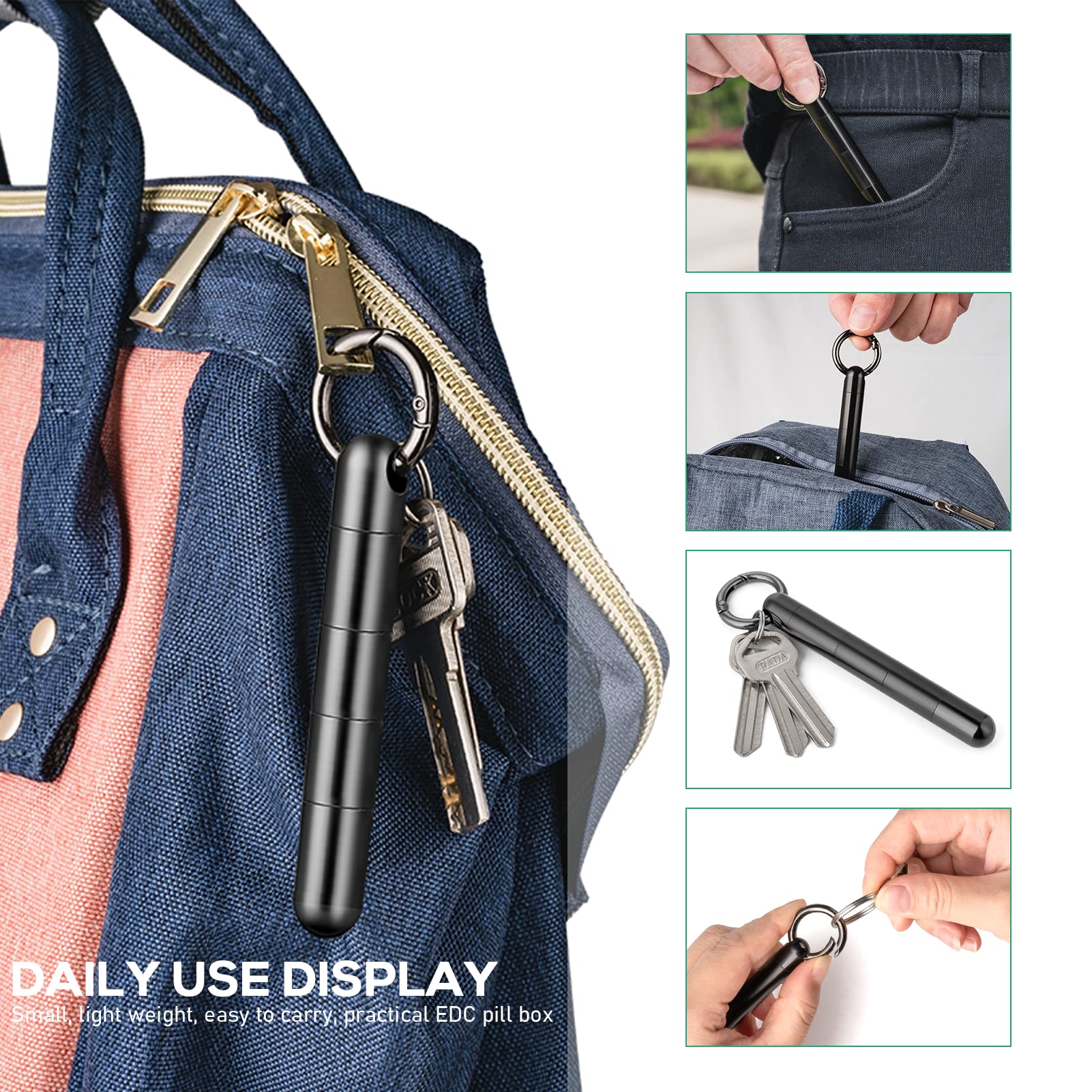 TISUR tamano-mini-portatil: cabe en bolsillo o mochila con facilidad