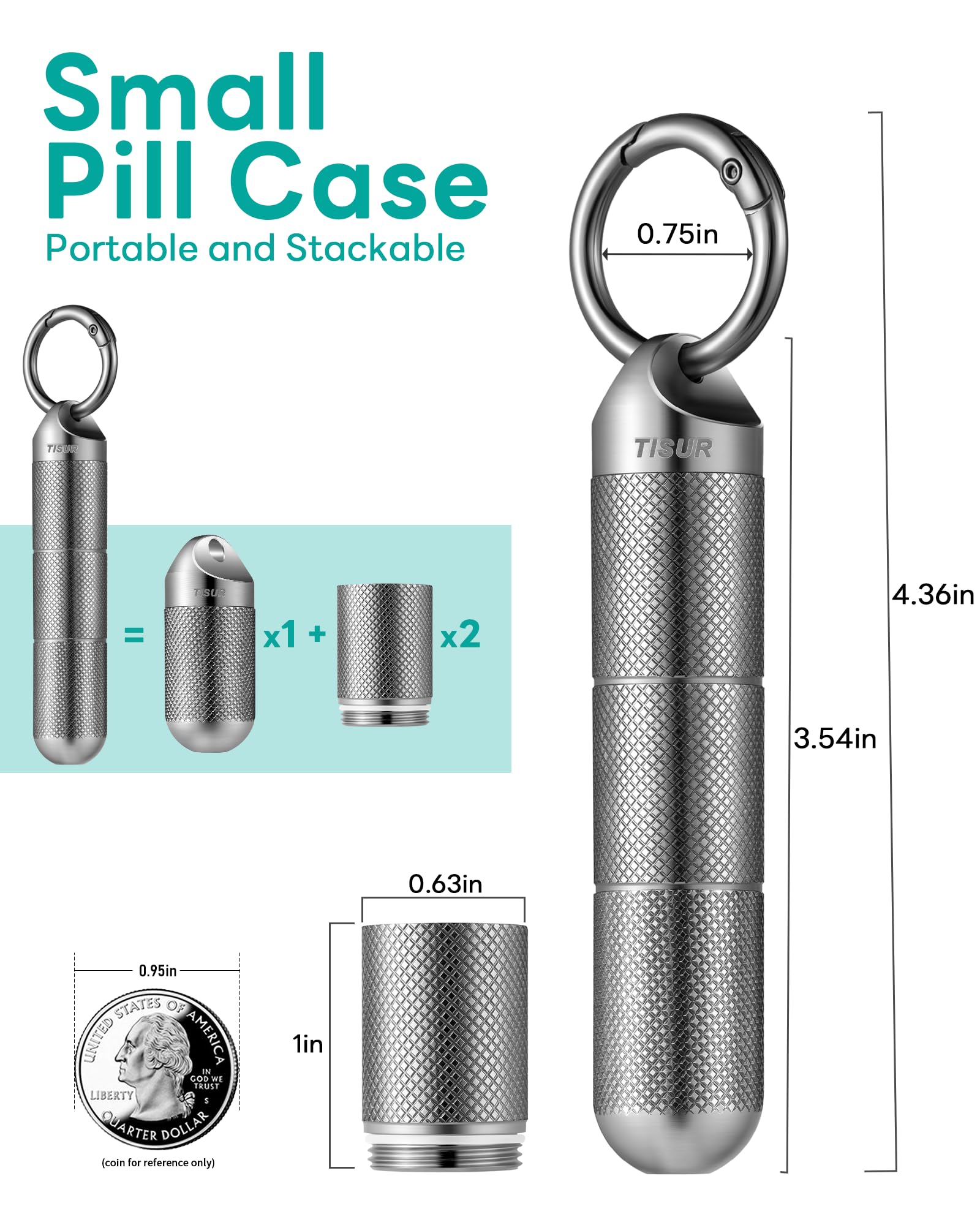TISUR tapa hermética e impermeable para mantener las pastillas secas