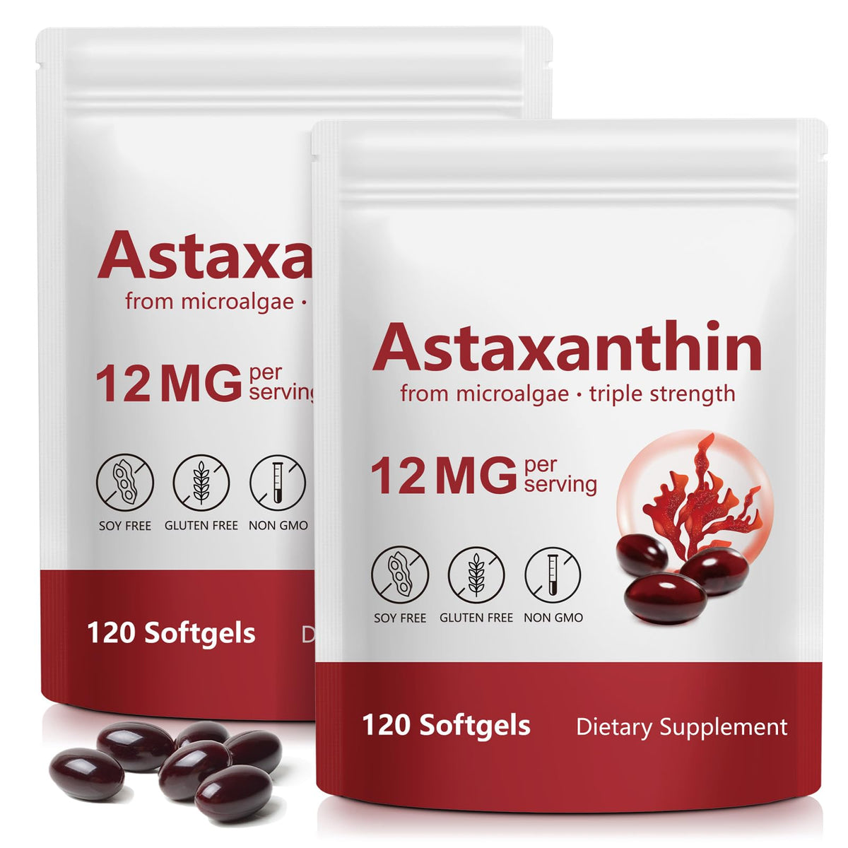 Tiuedu Astaxantina 12 mg – botella de presentación para uso diario