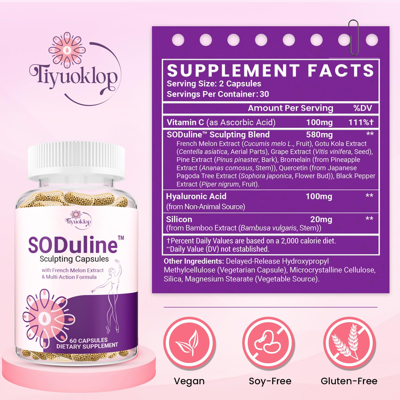 Tiyuoklop SODuline, extracto de melon frances, antioxidante natural para la piel
