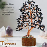 Tizzomx Árbol Obsidiana, decoración de regalo para casa u oficina