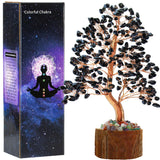 Tizzomx Árbol Obsidiana con hojas de cristal, ideal para enfocar la creatividad en el escritorio