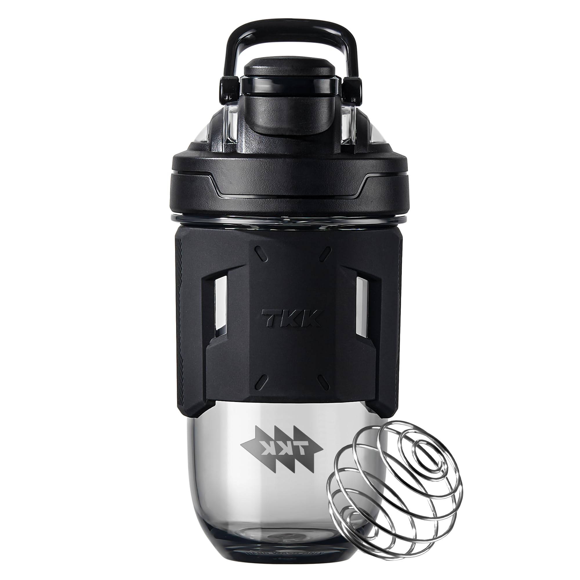 TKK botella mezcladora 24 oz con agarre antideslizante para entrenamiento seguro