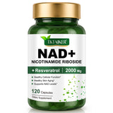 TKTALKER NAD Suplemento, botella de 120 cápsulas, posible apoyo a la salud celular.