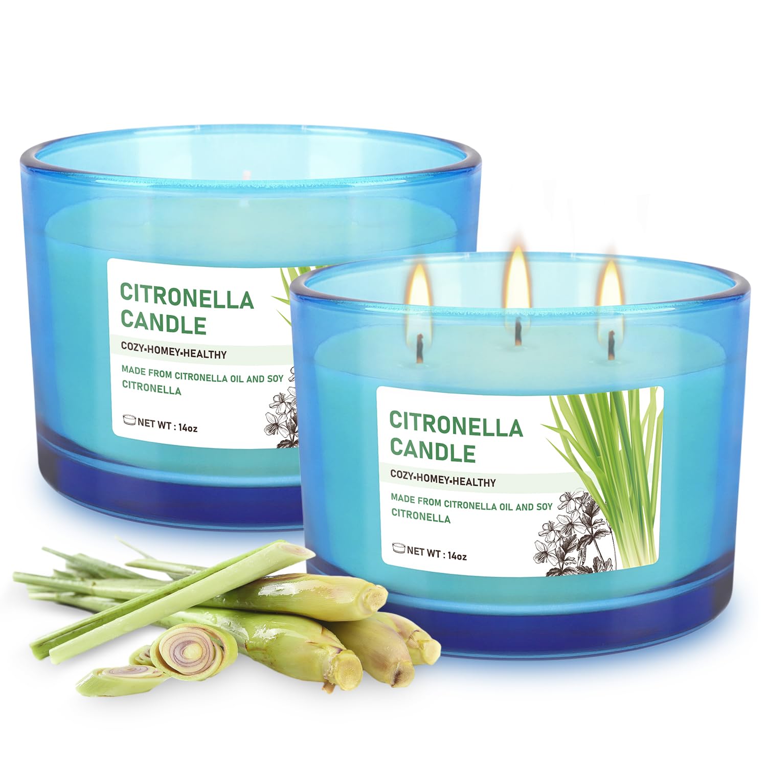 TLNFHRPI vela de soja natural, quemado lento para espacios tranquilos.