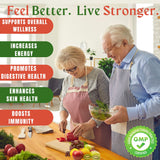 Fórmula vegana de TM NATURALS con cuarenta ingredientes vegetales.