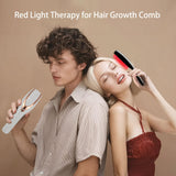TMOSSO cepillo luz roja para cabello, desenreda y cuida el cuero cabelludo.