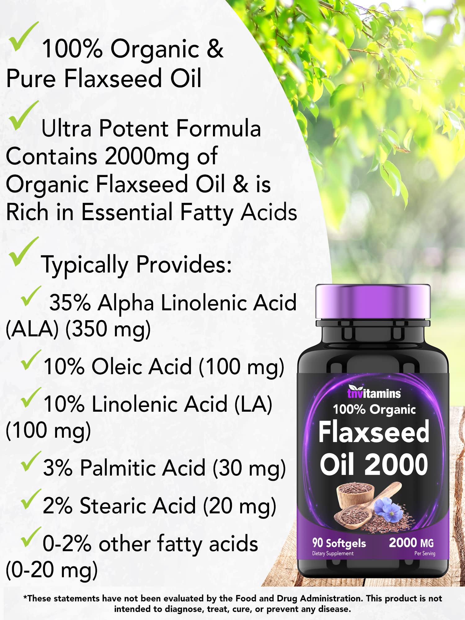 tnvitamins etiqueta de producto, garantía no transgénica y libre de alérgenos para mayor confianza.