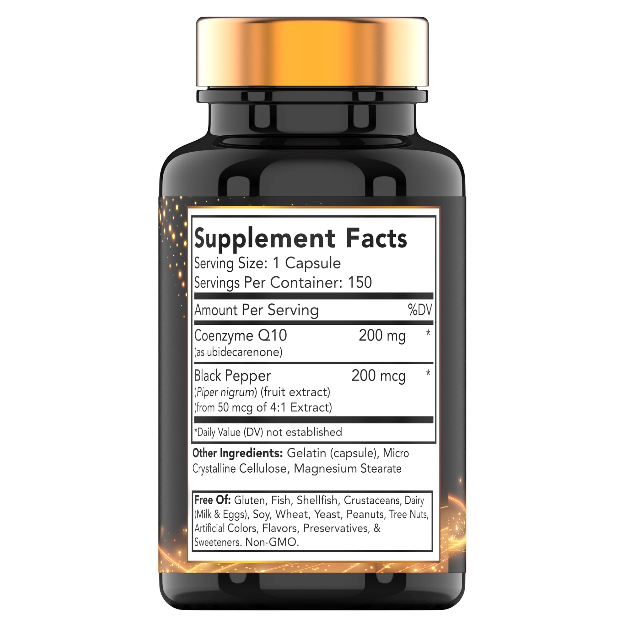TNVitamins CoQ10 200 mg cápsula pequeña para ingesta diaria fácil