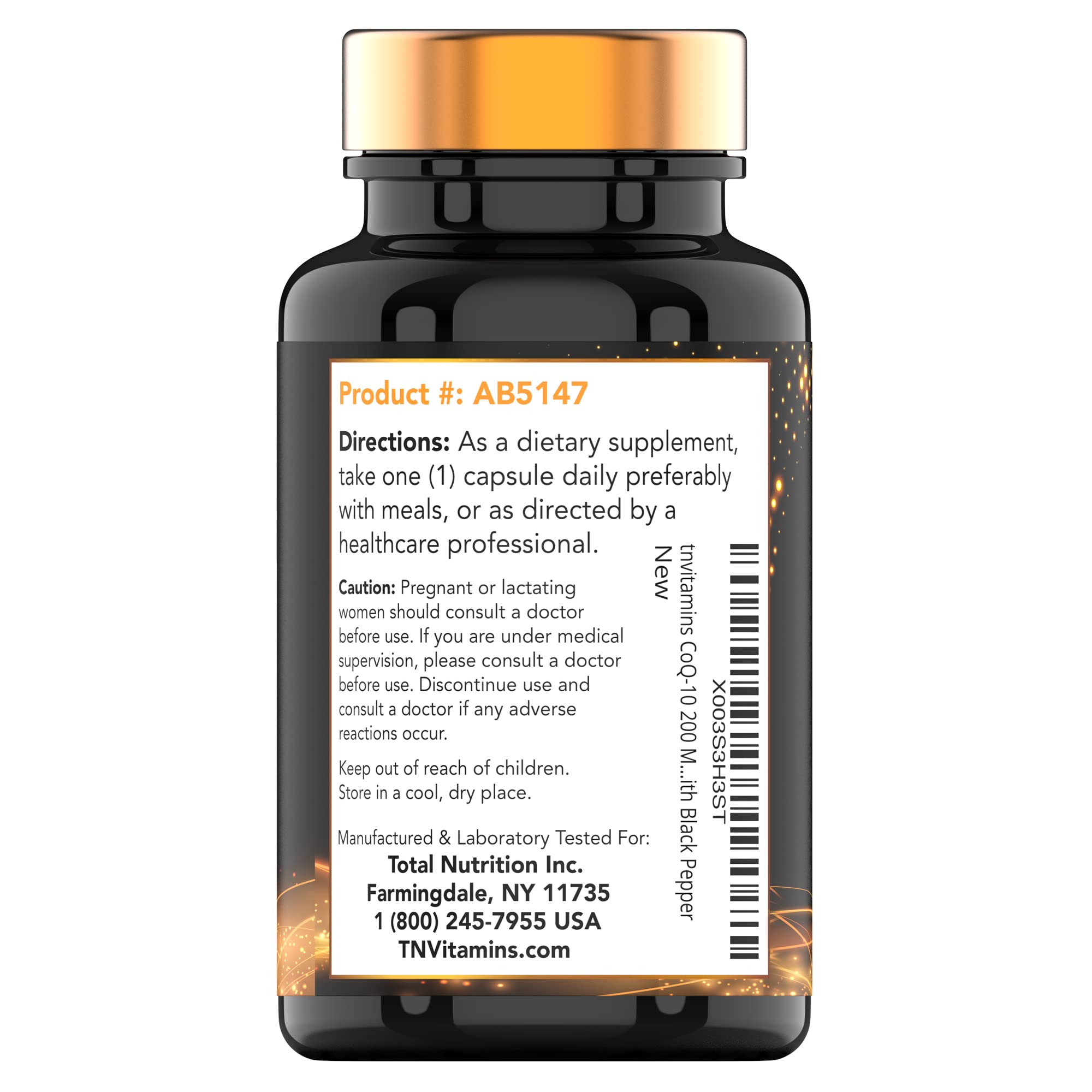 TNVitamins CoQ10 200 mg para un estilo de vida activo