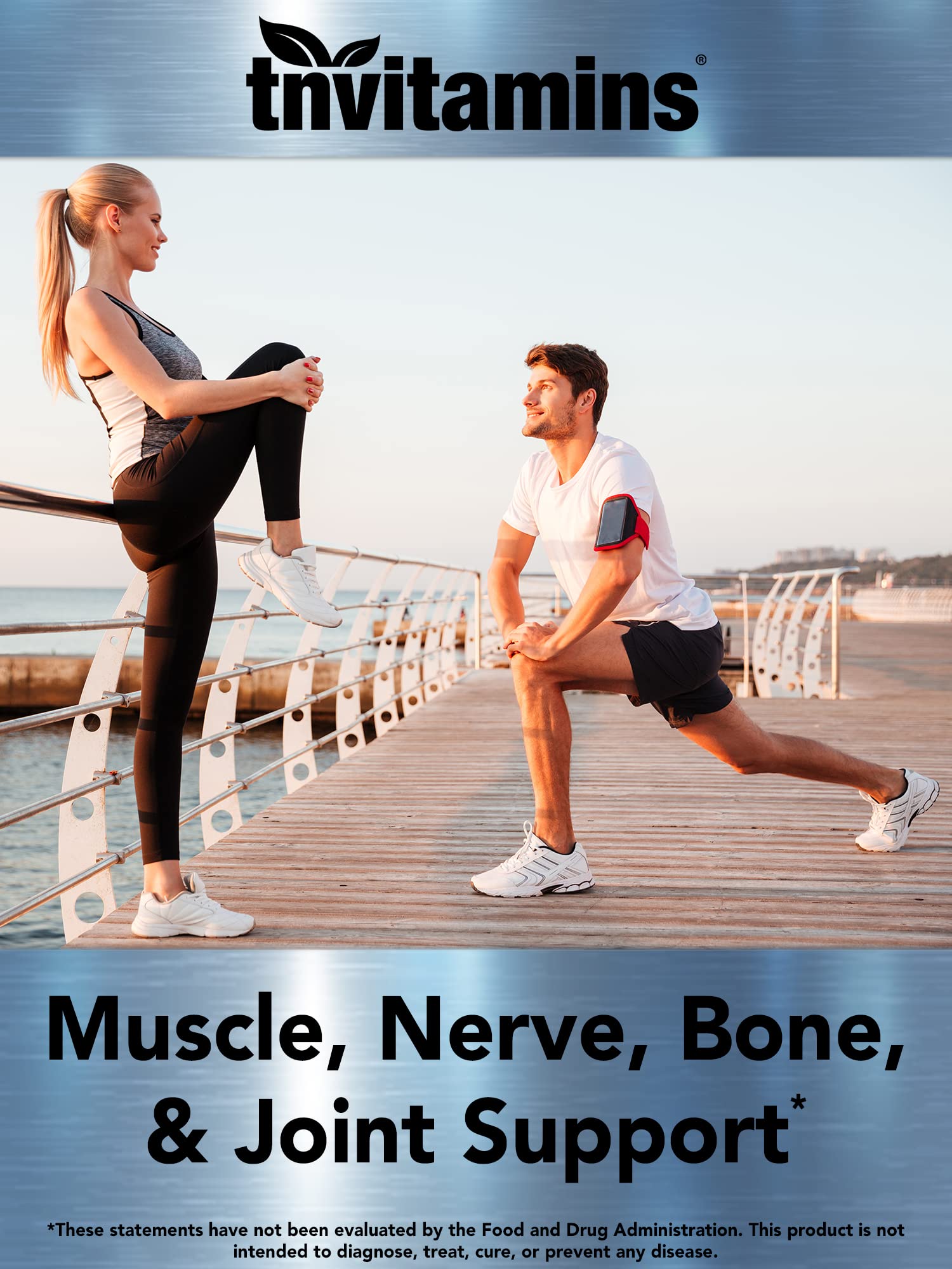 tnvitamins Magnesio Glicinato 300 mg — empaque práctico para 45 días de uso constante