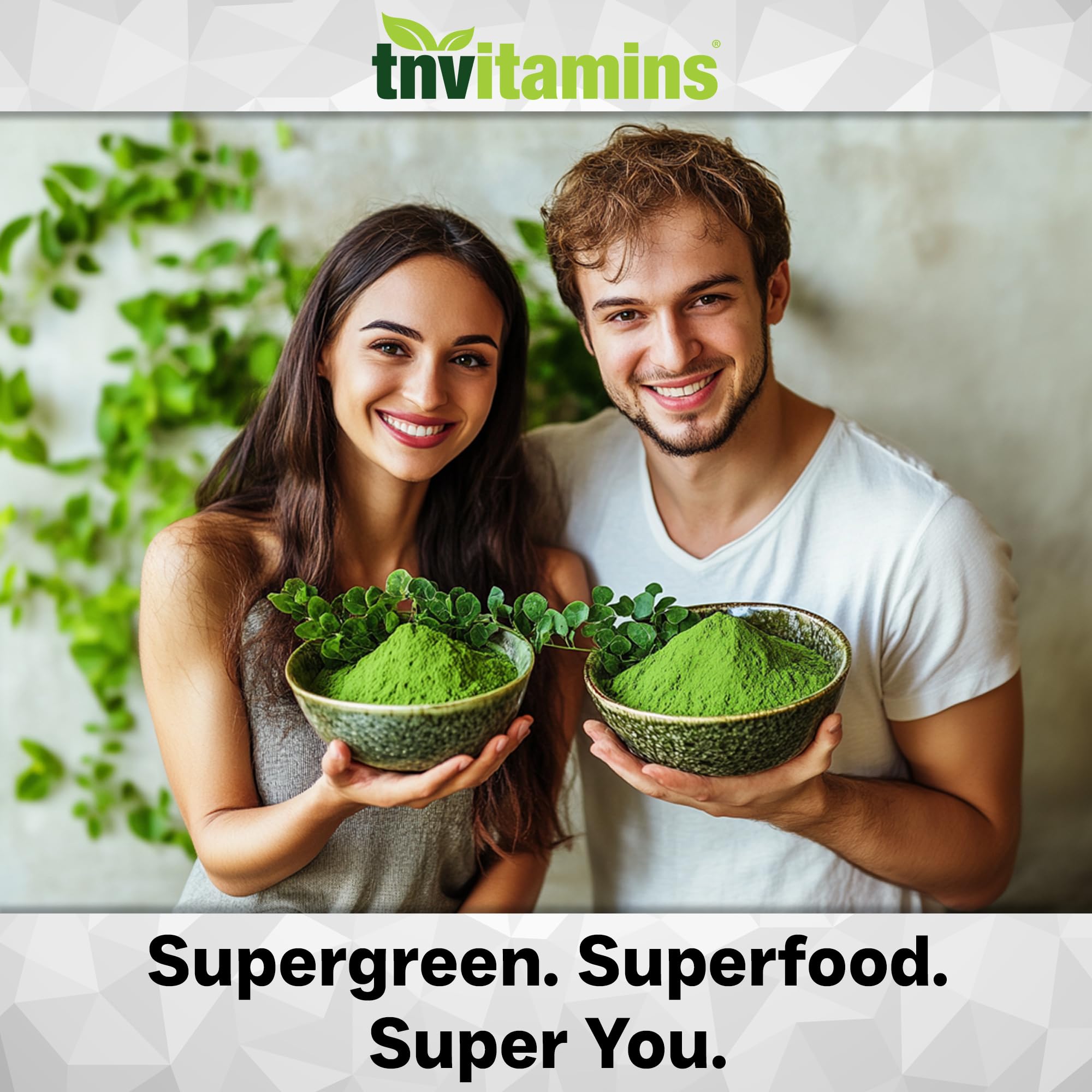 tnvitamins Moringa organica polvo: batido verde para energía sostenible