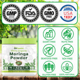 tnvitamins Moringa organica polvo: preparación de té antioxidante