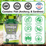 TNVitamins Triple Omega 3-6-9, cápsulas suaves para consumo diario.