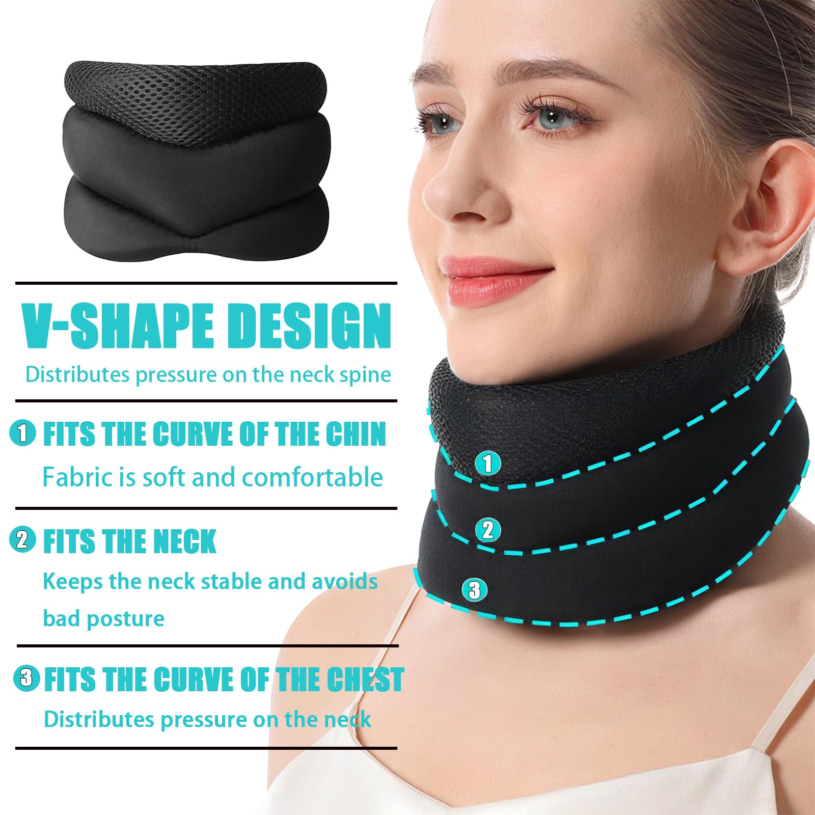 TOAINRSI dormir mejor con postura estable del cuello durante la noche
