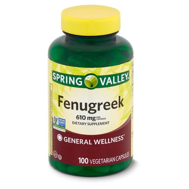 Toeah Fenogreco 610 mg, etiqueta visible; complemento alimenticio para estilo de vida saludable
