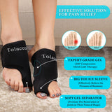 Tolaccea compresa de hielo para pie, flexible y reutilizable