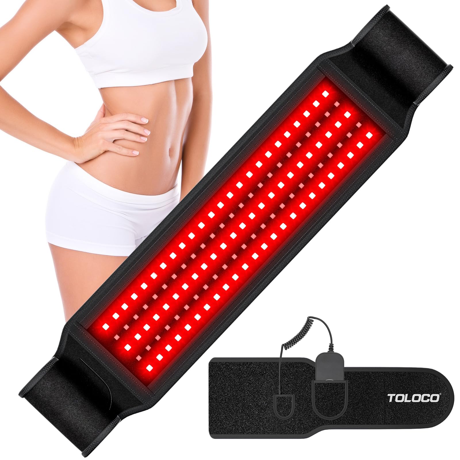 TOLOCO Cinturón de luz roja 660-850 en casa para comodidad y relajación