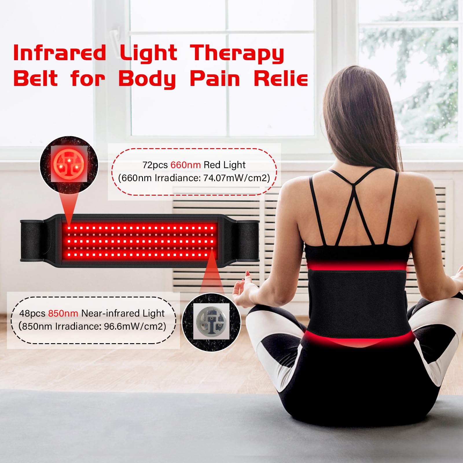 TOLOCO LED 3 en 1 660nm/850nm tecnología versátil para uso diario