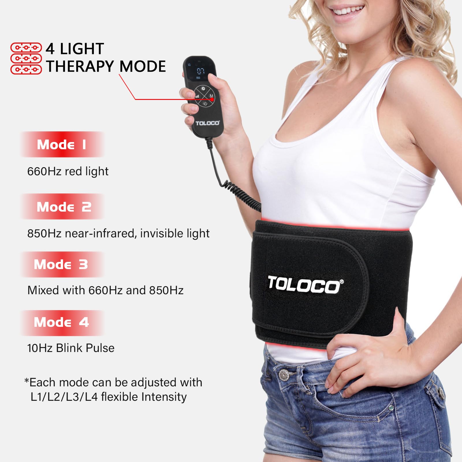 TOLOCO Terapia infrarroja para todo el cuerpo cuello espalda cintura