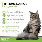 Tomlyn apoyo inmunitario-respiratorio para gatos, apoyo diario de bienestar.