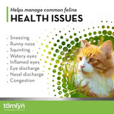 Dosis diaria de lisina Tomlyn para gatos, fácil de administrar.