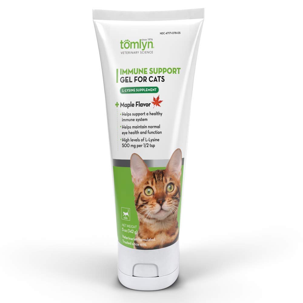 Tomlyn lisina gel para gatos: formato práctico para dosis diarias en casa.