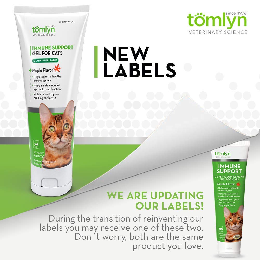Tomlyn sabor maple para gatos, dosis suave y agradable.