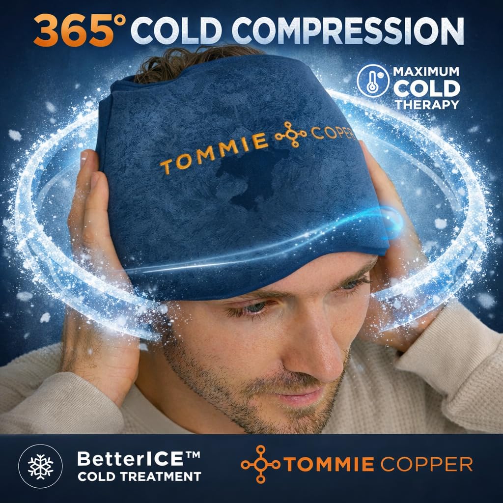 Tommie Copper BetterICE Cap, detalle de tela y control de olor permanente.