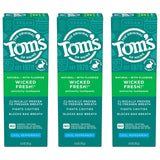 Pasta dental Tom's of Maine Wicked Fresh: tubo azul para uso diario y aliento fresco.