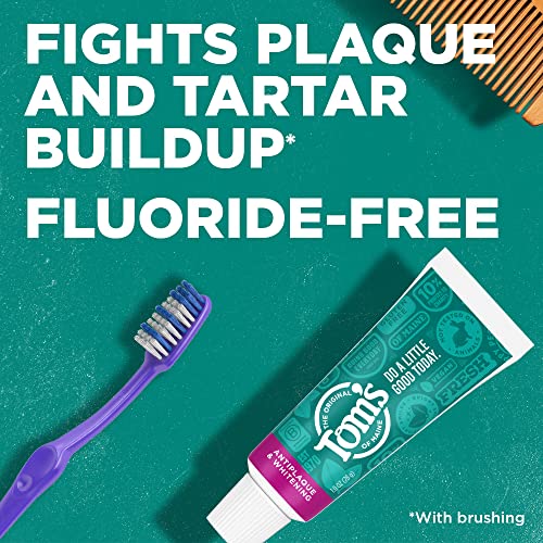 Tom's of Maine pack 12 unidades de pasta dental sin fluoruro, ideal para viaje y hogar.