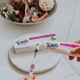 Sello libre de crueldad animal de Tom's of Maine para cuidado bucal ético.