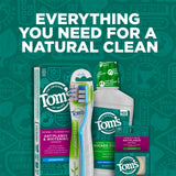 Conjunto de botellas Tom's of Maine, sin colorantes artificiales, cuidado bucal natural.
