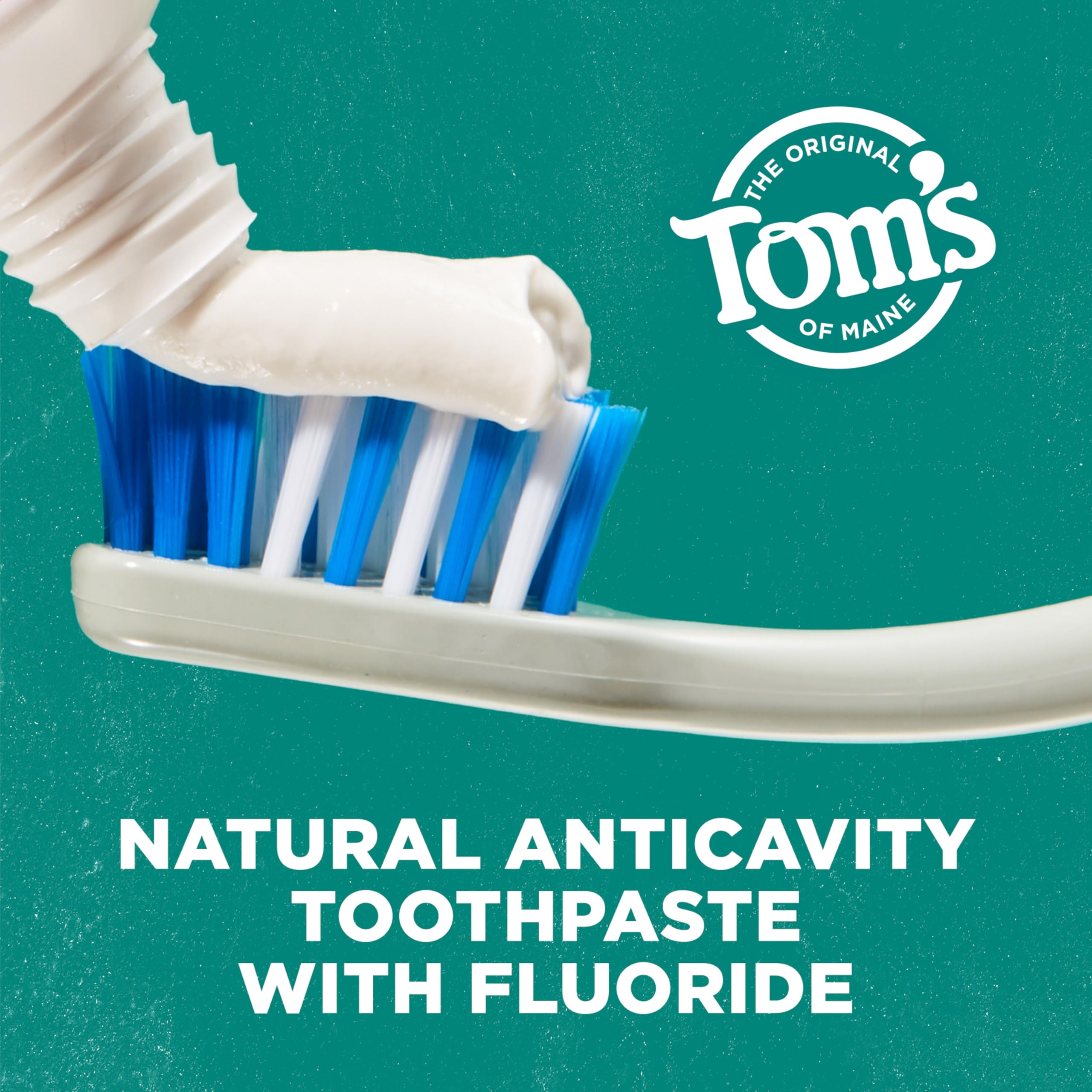 Fortaleza del esmalte dental con Tom's of Maine Wintermint para el cuidado diario.