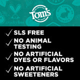 Tom's of Maine pasta dental con fluoruro ofrece protección y aliento fresco.