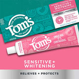 Pasta dental Tom’s of Maine sensible alivio de sensibilidad en uso continuo.