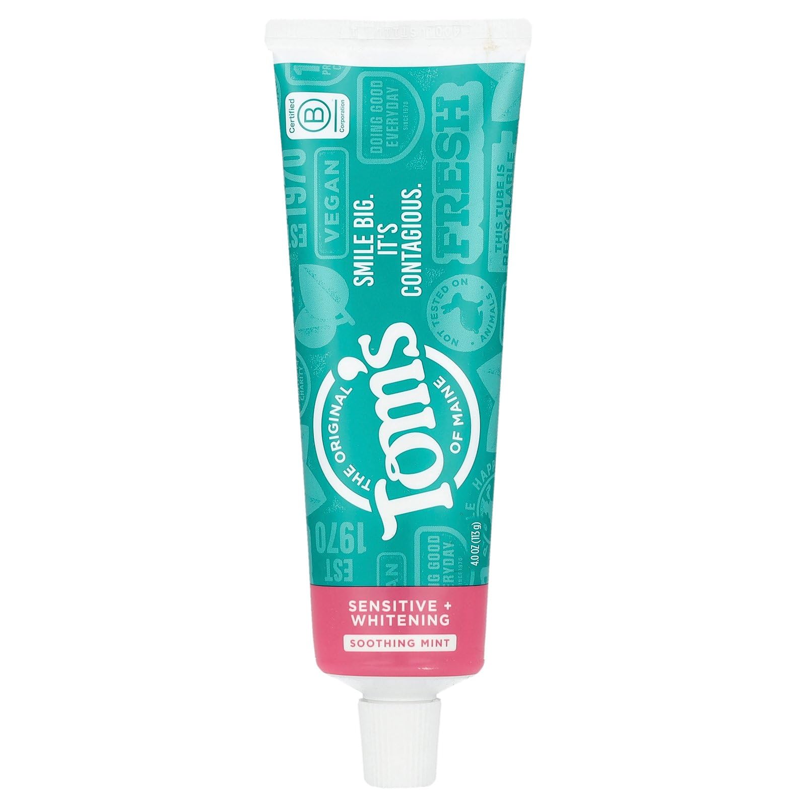 Tom's of Maine Pasta dental sensible con blanqueamiento para dientes sensibles.