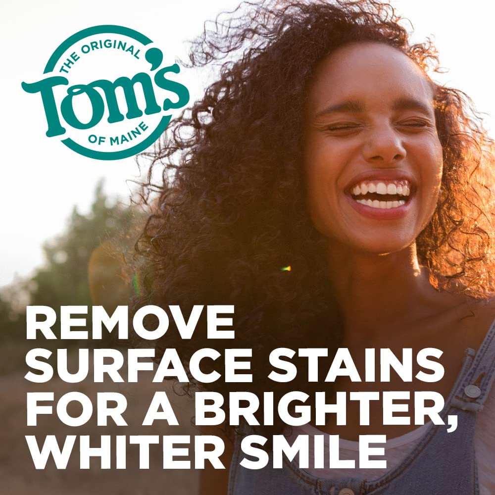 Tom's of Maine: textura cremosa que limpia y suaviza la superficie dental.