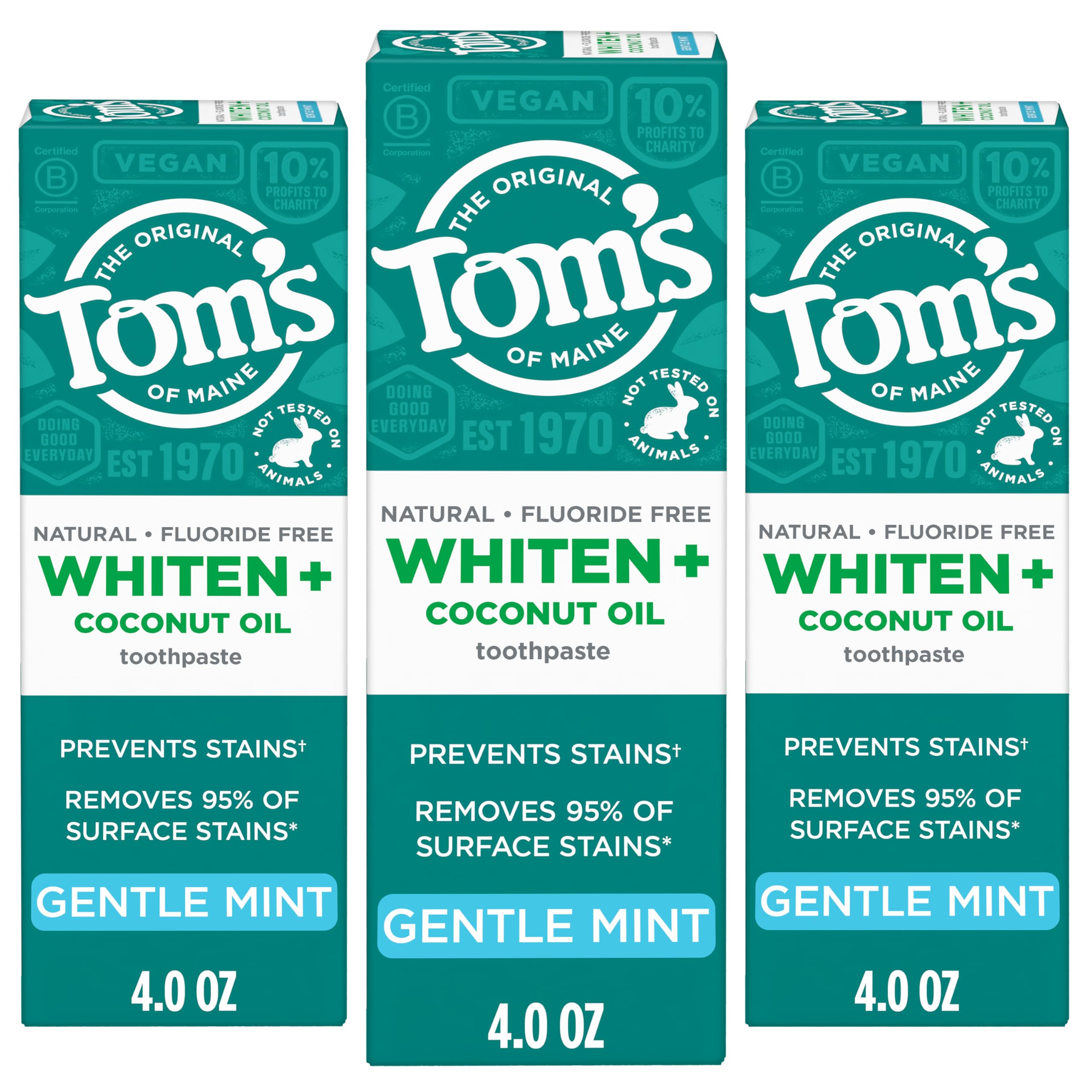 Tom’s of Maine Whiten Plus, rutina diaria de cuidado bucal con menta