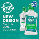 Tom s of Maine Wicked Fresh enjuague bucal paquete seis botellas, opción familiar